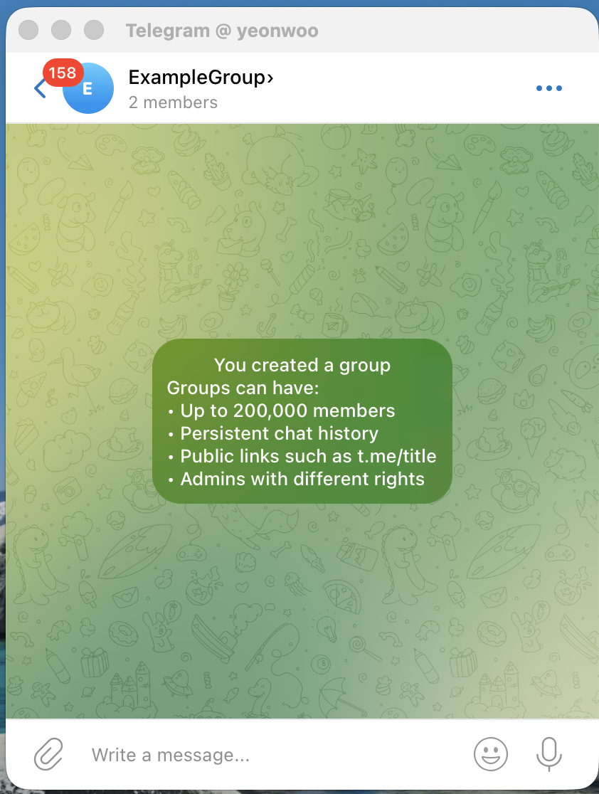 그룹 생성 완료